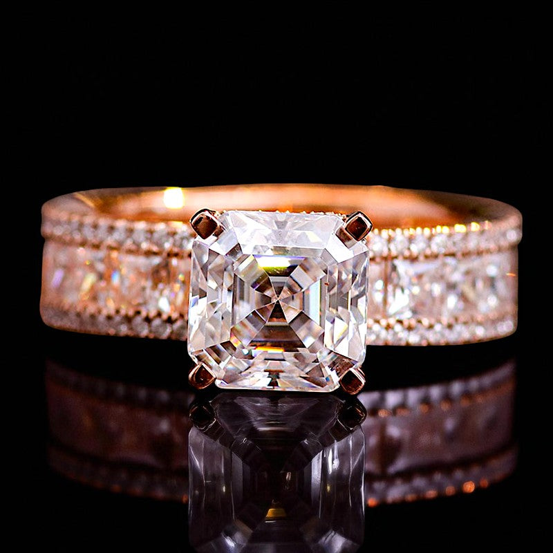 Rosa Majesté - VVS1 Solid Gold ring