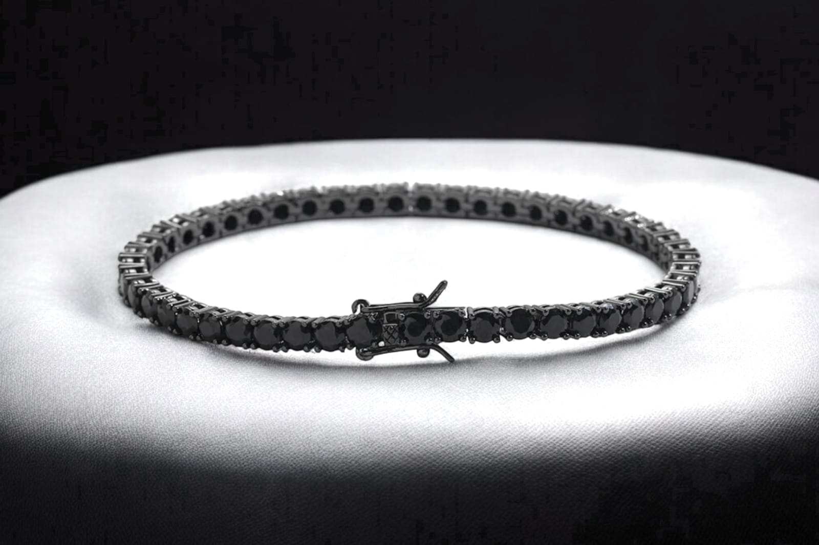 Eclipse Midnight Black - 5A Tennis Bracelet