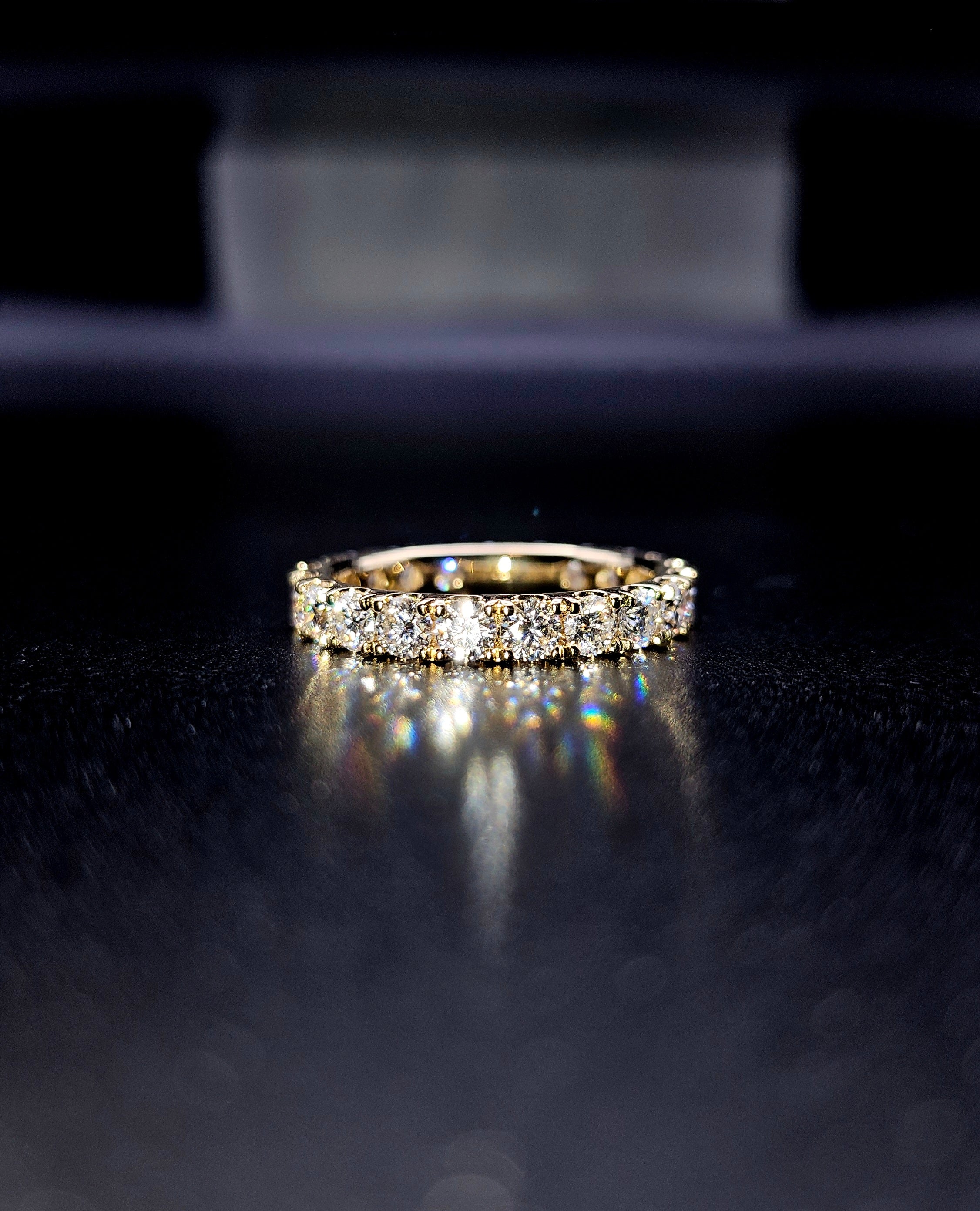 Eclipse - Full Eternity Ring Solid Gold VVS 1