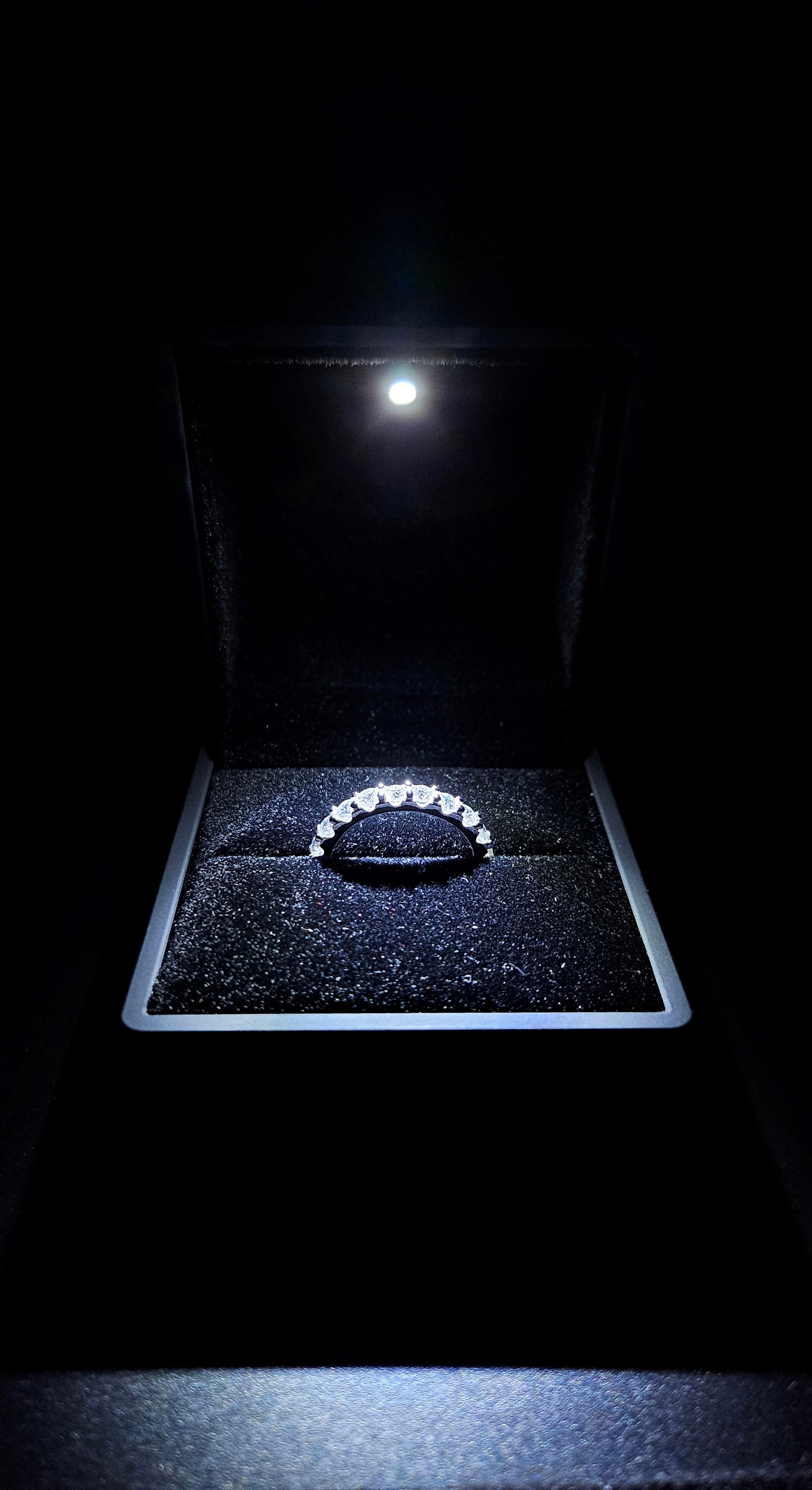 Eclipse - Full Eternity Ring Solid Sterling Silver VVS 1